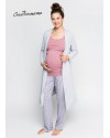 Халат для беременных и кормящих Creative Mama Melange хлопок