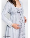 Халат для беременных и кормящих Creative Mama Melange хлопок