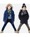 Зимняя куртка для мальчика Deux par Deux W54 серая