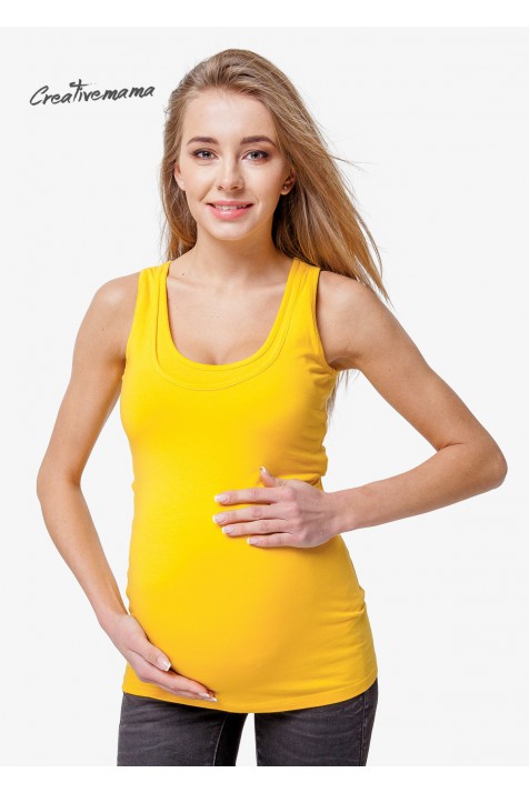 Майка Yellow, для беременных и кормящих (хлопок)