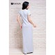 Платье футболка для беременных и кормящих ZNANA Simple Long серый