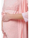Ночная рубашка для беремнных и кормящих Creative Mama Peach Coton
