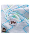 Бамбуковые пеленки XKKO® BMB Голубые круги и квадраты 70*70 3 шт