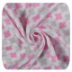 Бамбуковые пеленки XKKO® Scandinavian розовый с серым 120*120
