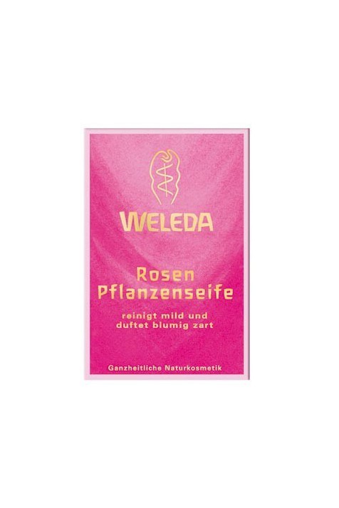 Розовое растительное мыло Weleda 100 гр