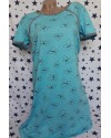 Ночная рубашка для беременных и кормящих Мамика с рукавом
