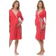 Халат для беременных и кормящих Mamma Lux красный