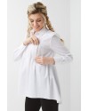 Рубашка для беременных и кормящих Dianora 0173 белая