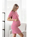 Летнее платье для беременных и кормящих (мини) Lullababe Barcelona красное