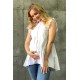 Рубашка для беременных и кормящих Dianora 2043 белая