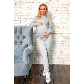 Спортивный костюм для беременных и кормящих Dianora 2025 серый