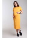Платье для беременных и кормящих ZNANA Mova горчица