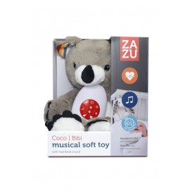 Музыкальная мягкая игрушка Zazu Сoco с белым шумом