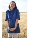 Блуза для беременных и кормящих To be 8984 синяя варка 3