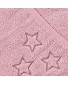 Детское Махровое полотенцек капюшоном XKKO 90x95 Organic  - розовое
