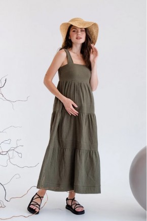 Платье для беременных To be 4323 хаки