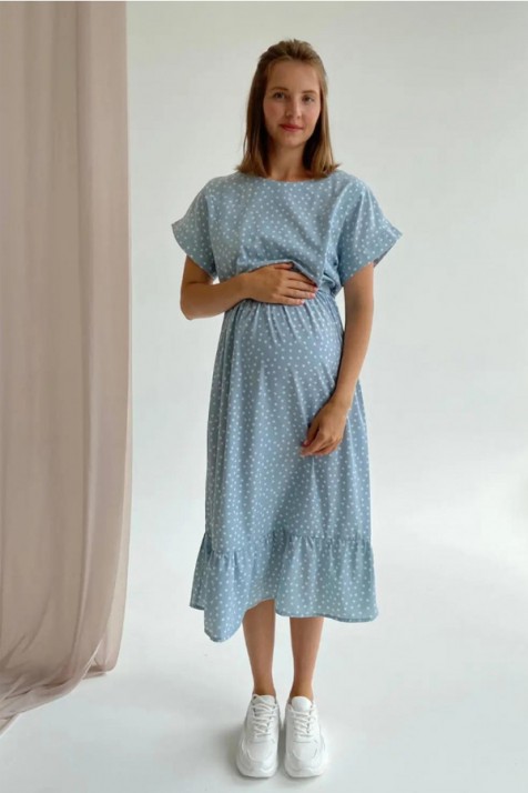 Платье для беременных и кормящих To be 4337 мятное