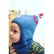 Шапка-шлем детская шерсть 100% Pickapooh Max Джинс