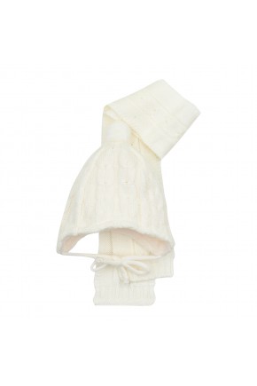 Шапка+шарф Mari-Knit сіра