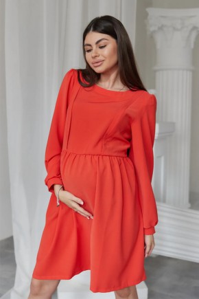 Платье для беременных и кормящих To be 4369 оранжевое
