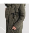 Зимняя слингокуртка 3в1 для беременных и слингоношения Love & Carry Олива