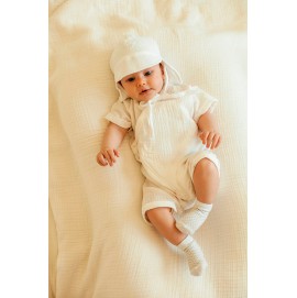 Муслиновый песочник для новорожденных белый