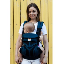 Ерго рюкзак Ergobaby Omni Mesh 360-чорно-синій з народження з вентильованою спинкою