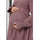 Платье из микровельвета для беременных и кормящих Lille - Фрезовый Lullababe