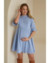 Платье для беременных и кормящих To be 4501746 голубой