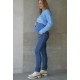 Джинси для вагітних To Be 3069 синьо-блакитна варіння 1