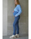 Джинси для вагітних To Be 3069 синьо-блакитна варіння 1