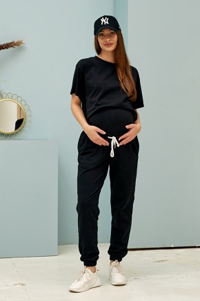 Спортивные штаны Shanghai для беременных LULLABABE, черный