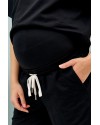 Лосини для вагітних щільні трикотажні LULLABABE Alicante чорний