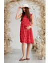 Літнє плаття для вагітних і годуючих Lullababe Sofia червоне