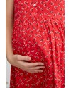 Летнее платье для беременных и кормящих Lullababe Sofia красное