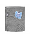 Детское Махровое полотенце с капюшоном XKKO 90x95 Organic  - серое
