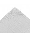 Детское Махровое полотенцек капюшоном XKKO 90x95 Organic  - белое