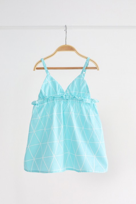 Платье Eva, Бирюзовые треугольники Mag baby