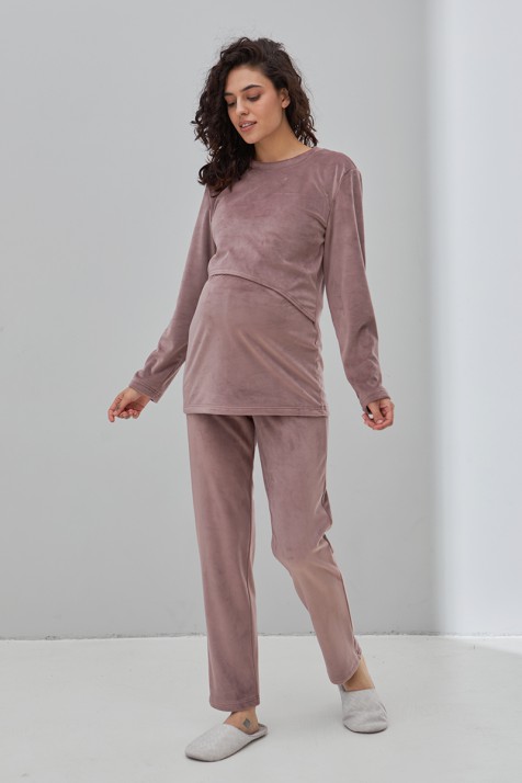 Теплая пижама для беременных и кормящих Юла Мама Wendy NW-5.7.1