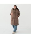 Зимняя слингокуртка 3в1 для беременных и слингоношения Love & Carry Капучино