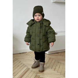 Детская Зимняя куртка-пуффер Brick, хаки, MagBaby