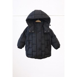 Детская Зимняя куртка-пуффер Brick, черная, MagBaby