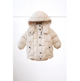 Зимова куртка-пуфер Brick, молочна, MagBaby