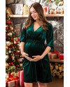 Велюровое платье для беременных и кормящих Versaille - Бутылка Lullababe