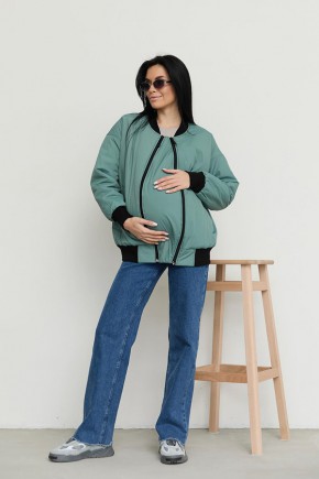 Весняна куртка-сорочка для вагітних Lullababe блакитна