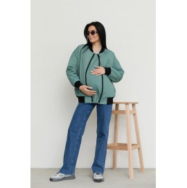 Демісезонний Бомбер для вагітних Knoxville - Оливковий Lullababe