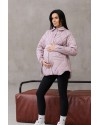 Демісезонна куртка-сорочка для вагітних 2в1 Alabama - Пудровий Lullababe