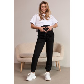 Демисезонные спортивные штаны для беременных Frankfurt - Черный Lullababe