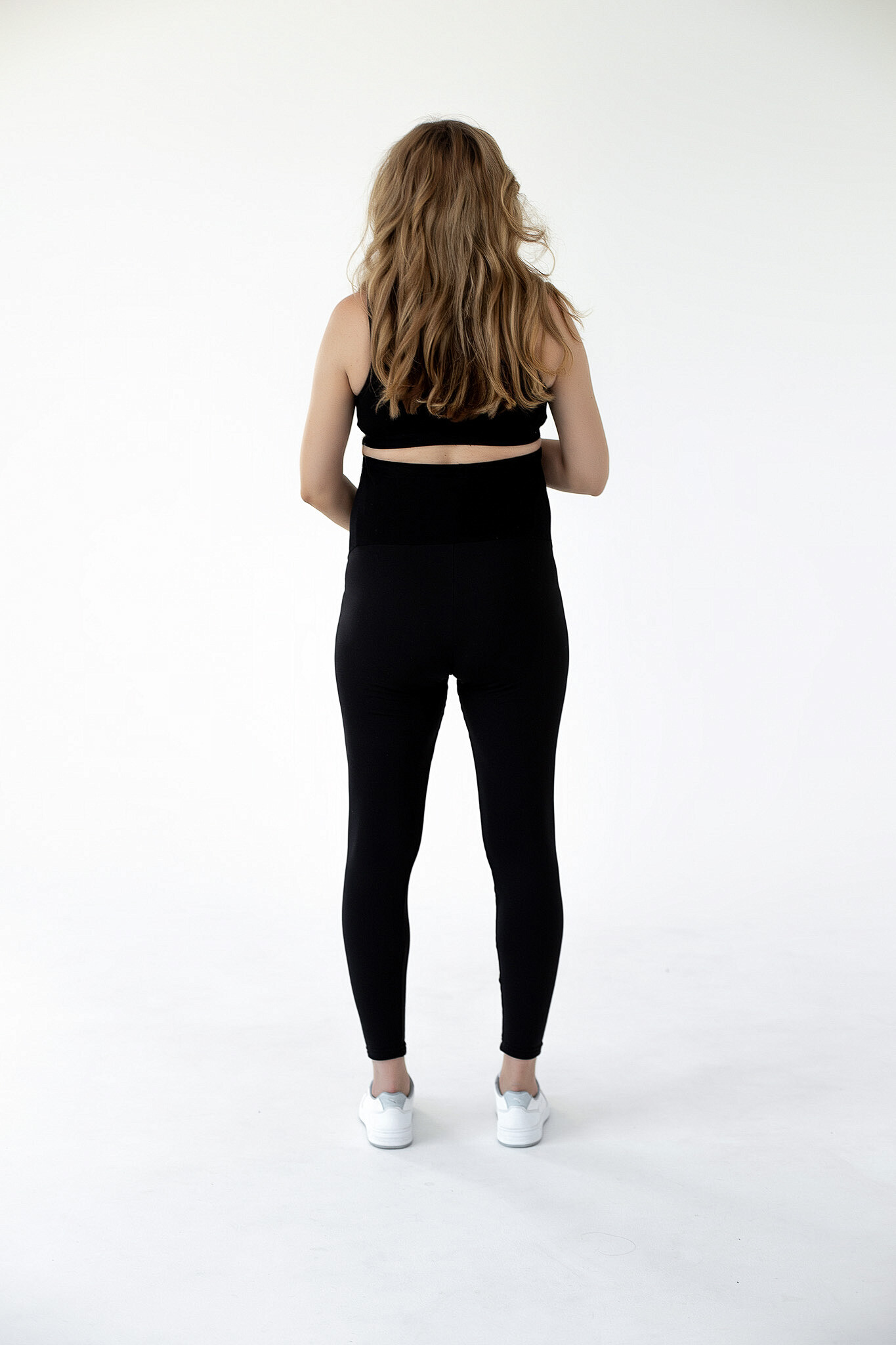 Легінси утеплені мікродайвінг на флісі з трикотажним капюшоном, арт.646 (чорні) - Чорний - Зображення 7