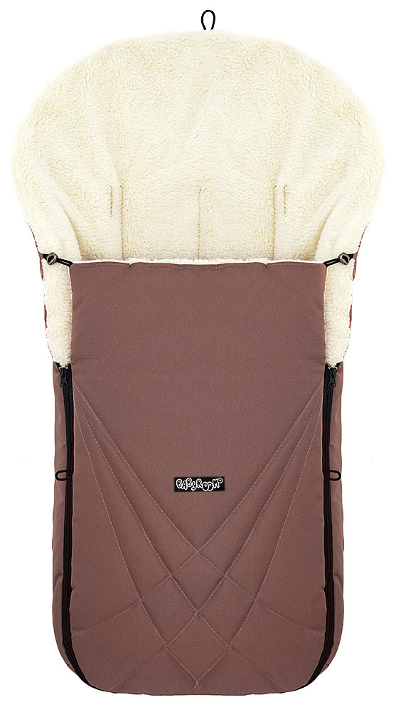 Зимовий конверт Babyroom Wool N-8 chocolate шоколад - Зображення 2